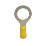 Terminal anillo aislado 10-12AWG 3/16" (5.3mm) amarillo x100und