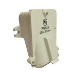 Tomacorriente industrial blindado p/sobreponer c/ tapa 3x25A+T 500V