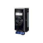 Tomacorriente p/adosar c/enclavamiento 2x16A+T 250V IP66 6h ZONA 1,21
