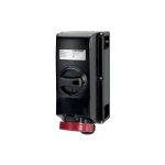 Tomacorriente p/adosar c/enclavamiento 3x32A+T 500V IP66 7h ZONA 1,21